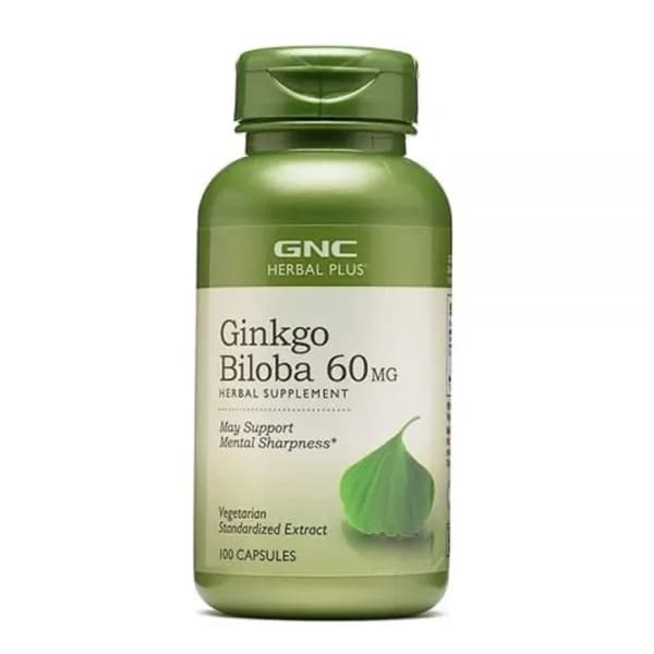 Ginkgo Biloba 60mg - GNC 100 cápsulas