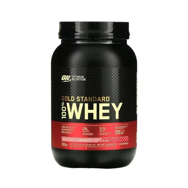 Whey protein gold 100% - delicious strawberry - Optimum Nutrition 907g