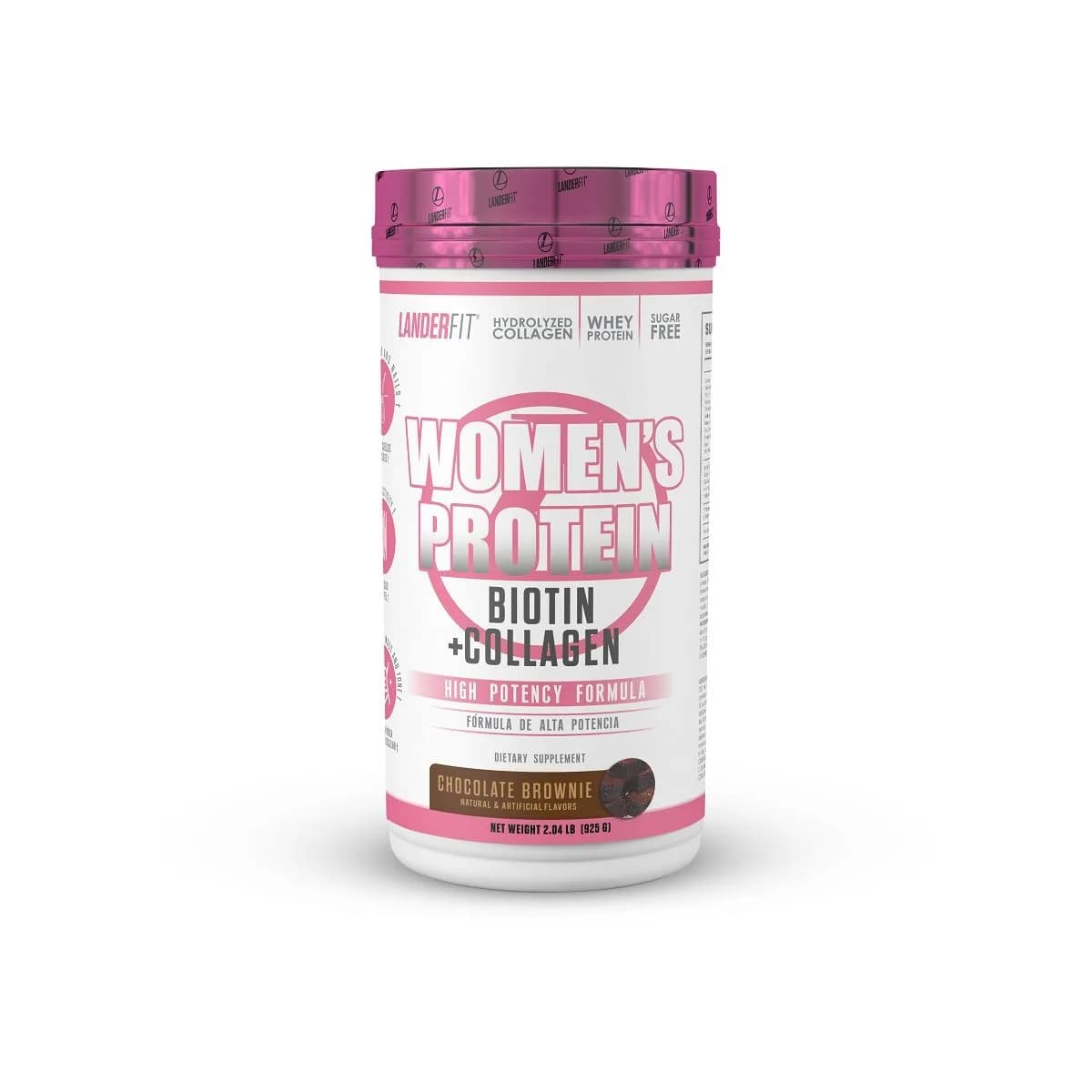 Whey protein women - chocolate brownie - Landerfit 925g