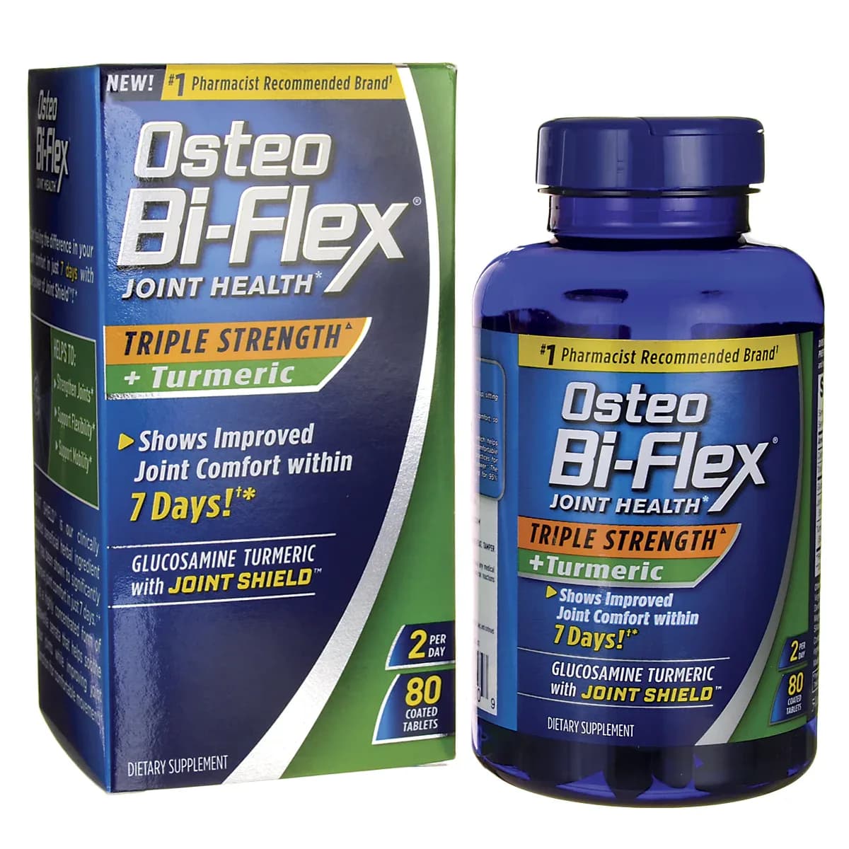 Osteo Bi-Flex e turmeric - 80 tabletes