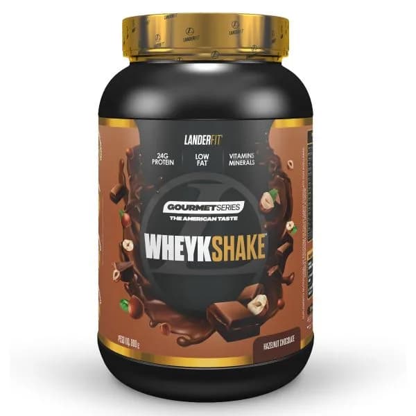 Whey protein WHEYKSHAKE - hazelnut chocolate - Landerfit 900g