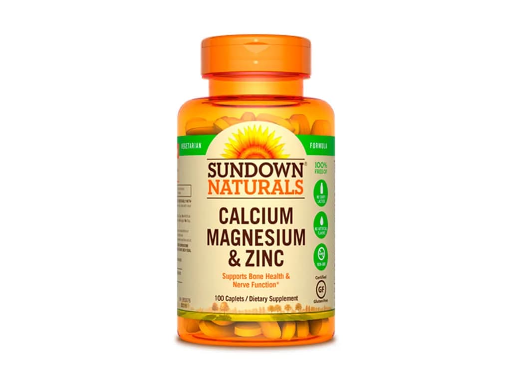 Calcium, magnesium e zinc - Sundown 100 capsulas