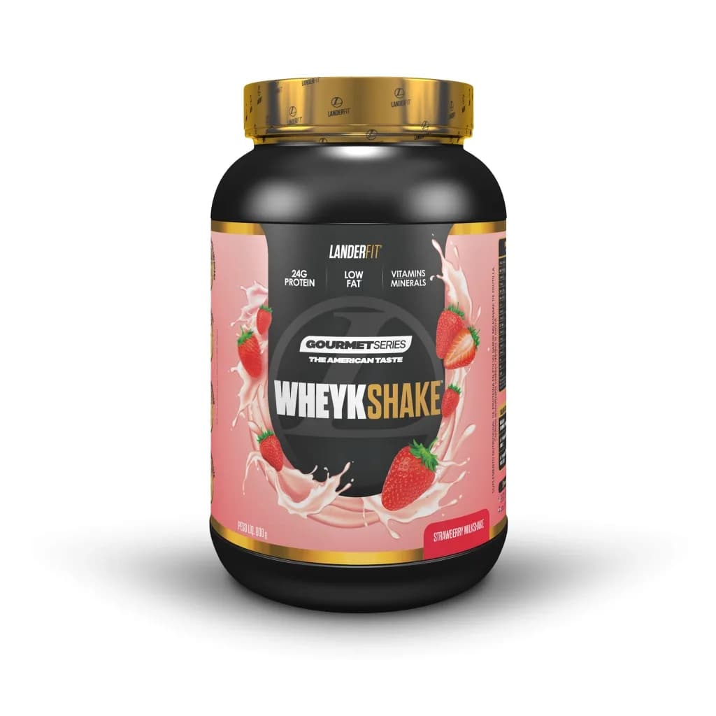 Whey protein WHEYKSHAKE - strawberry milkshake- Landerfit 900g