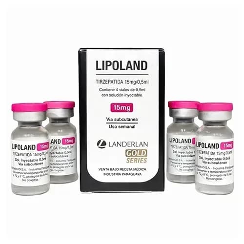 Lipoland 15mg - 4 ampolas