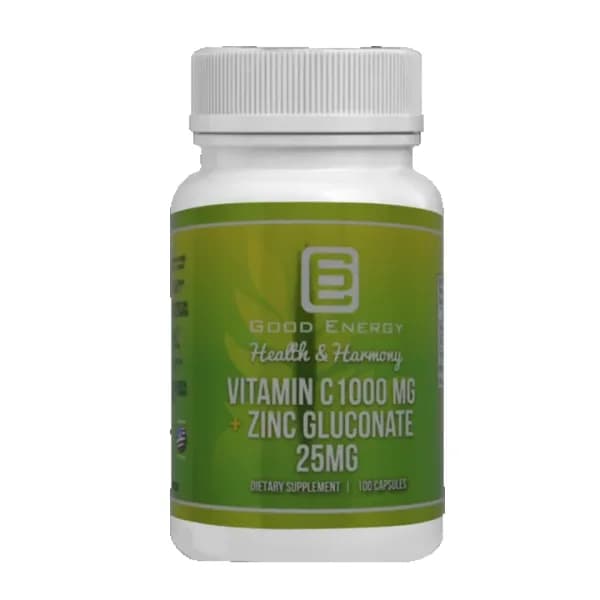 Vitamin C 1000mg e zinc gluconate 25mg - Good Energy 100 caps