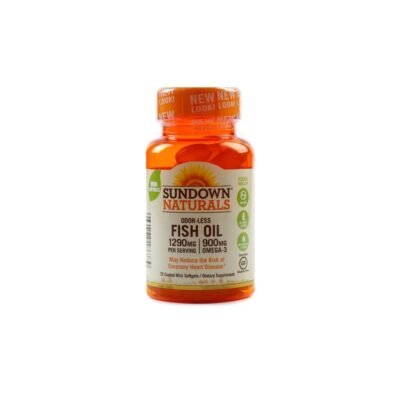 Odor-less Fish oil 1290mg - Sundown 72 coated mini softgels