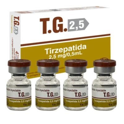 TG 2.5 Tirzepatida 2,5 mg 0,5 mL Solução Injetável com Seringa - Contém 4 Frascos
