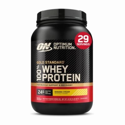 Whey protein Gold 100% - banana cream - Optimum Nutrition 907g